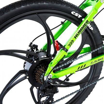 Электрофэтбайк-Elbike-Hummer-Vip-L-задние-звездочки-зеленый
